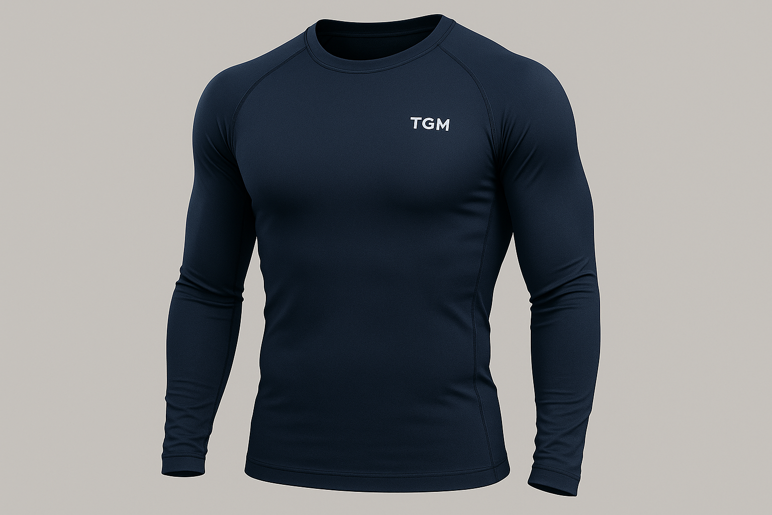 Camiseta de manga larga azul marino