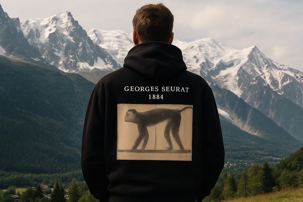 Georges Seurat Monkey 1884 Hoodie