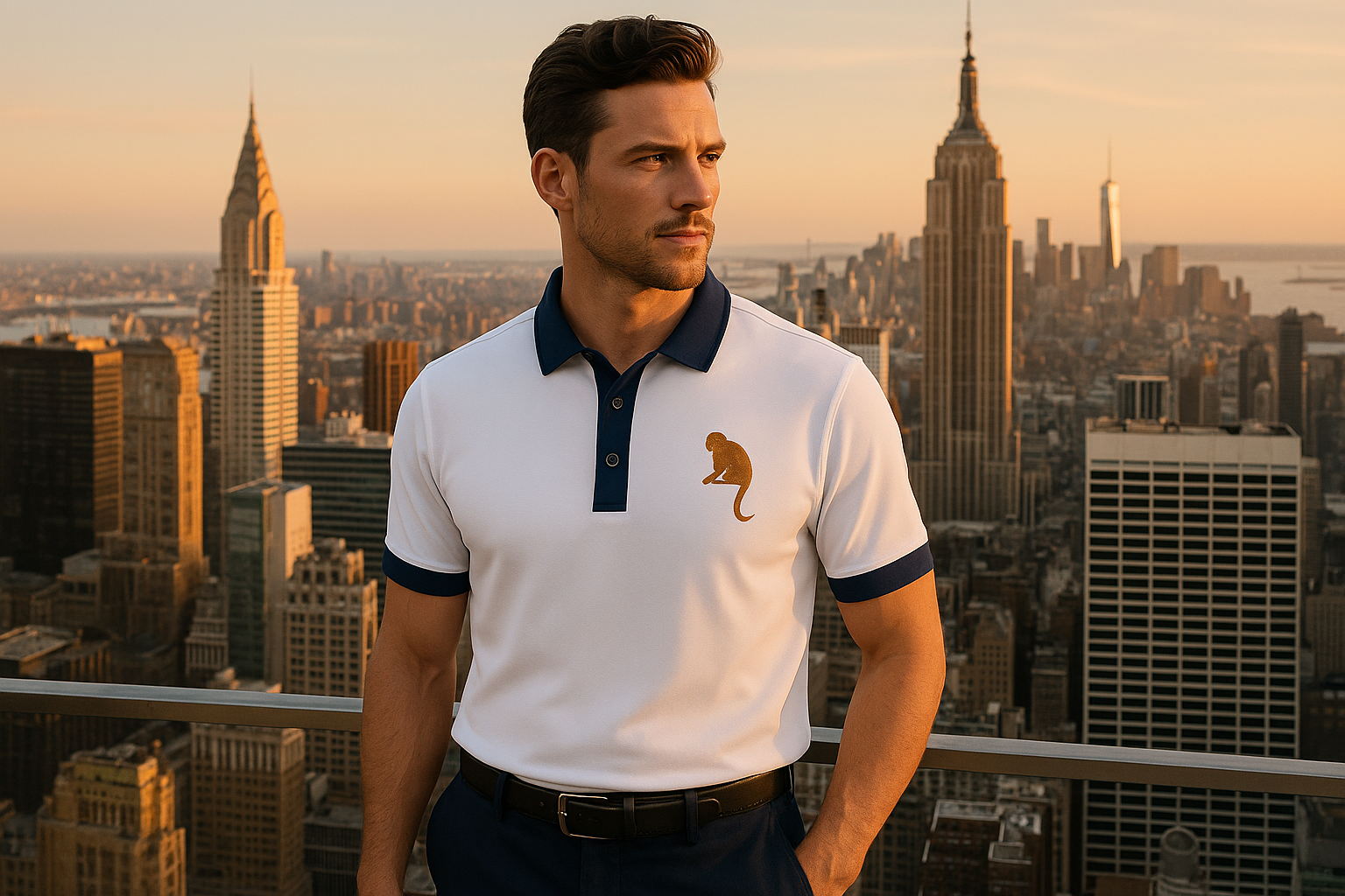 Polo Blanca Navy