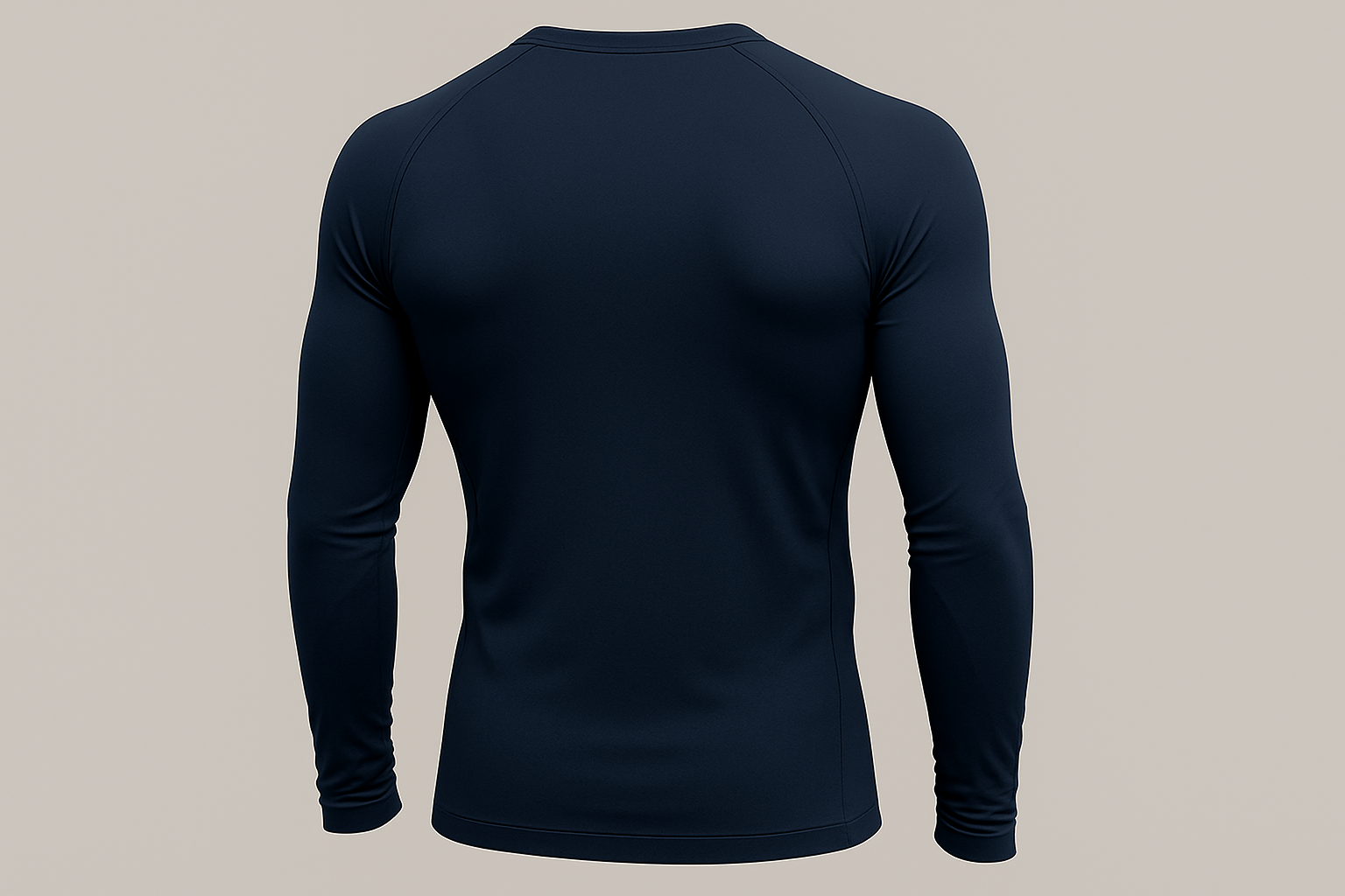 Camiseta de manga larga azul marino